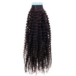 Afro Kinky Coily 100% Human Hair Tape In Extensions