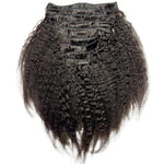 Kinky Straight Clip-In 100% Human Hair Extensions