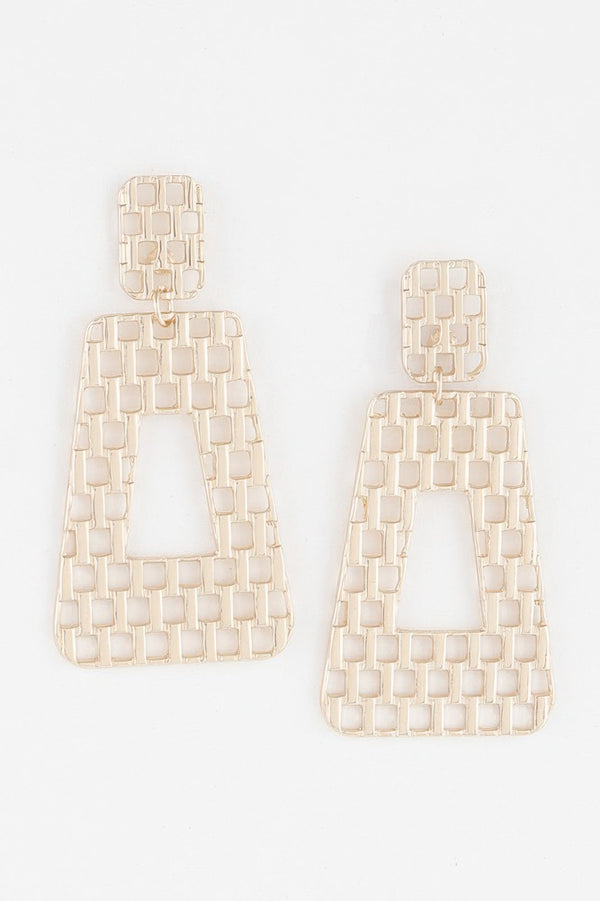 Link Chain Cut Fashion Earrings