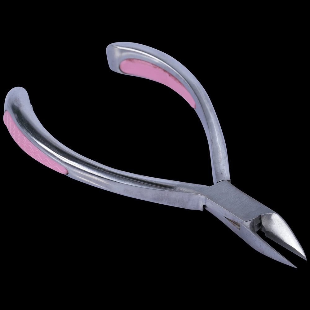 BEAUT STRAIGHT FULL JAW STAINLESS SPRING NIPPER W/ COMFORT GRIP