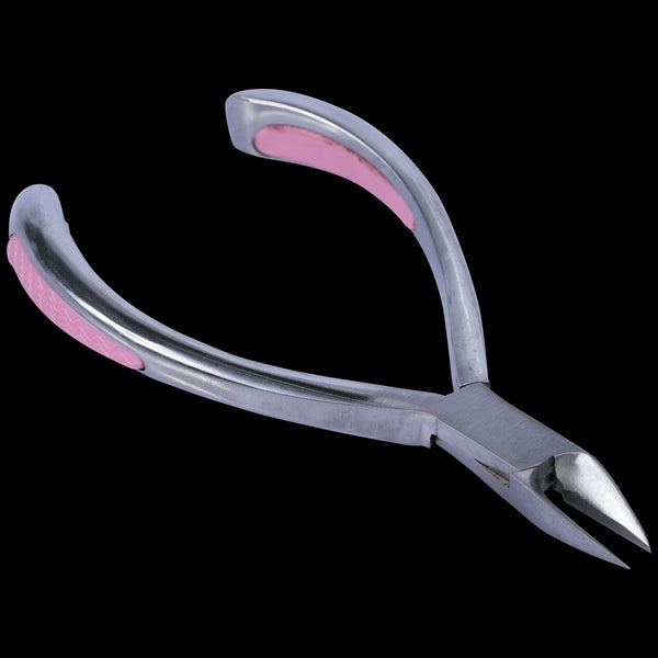 BEAUT STRAIGHT FULL JAW STAINLESS SPRING NIPPER W/ COMFORT GRIP