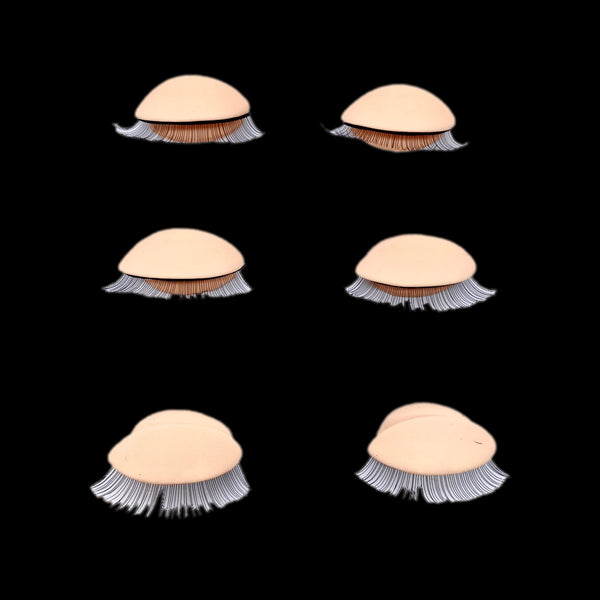 Lashes Training Head Eyes replacement Set of 3 pairs