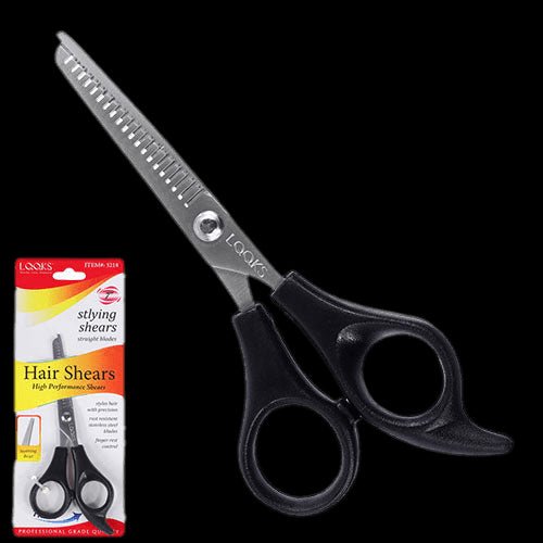 LQQKS THINNING SHEAR BLACK HANDLE (5 1/2")