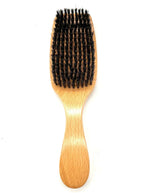 MEN'S WOOD GROOMING WAVE BRUSH MEDIUM HARD NATURAL 3PC PVC