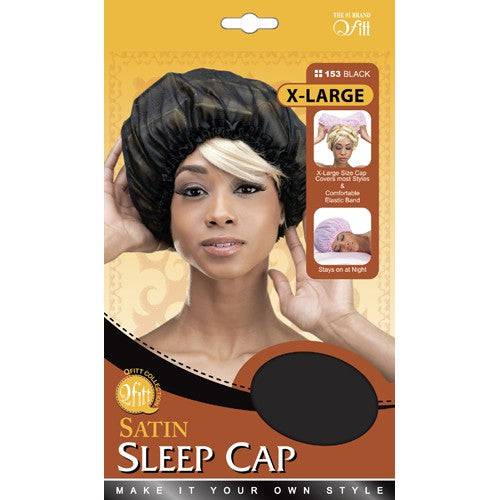 Qfitt  X-LARGE SATIN SLEEP/BLACK 153