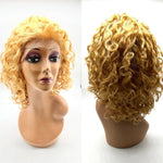 Remy Human Hair Lace Front Wig '500' (curly) 15" long
