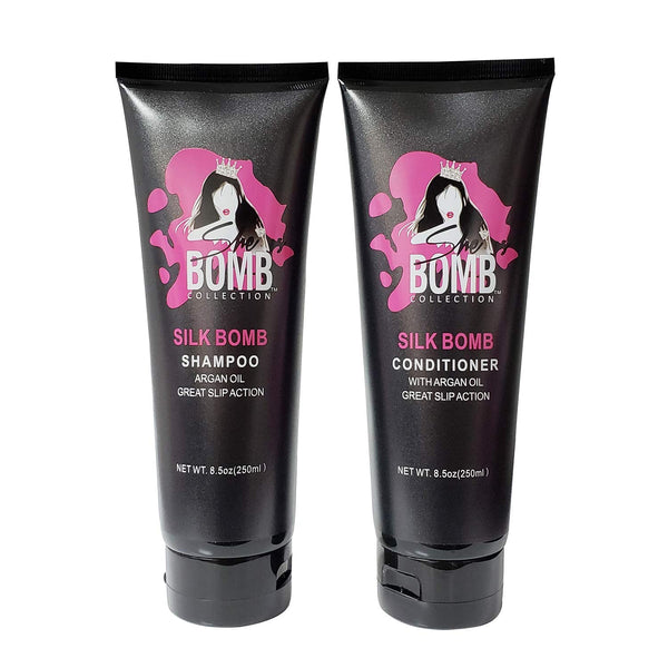 She Is Bomb  SILK BOMB SHAMPOO AND CONDITIONER 8.5 OZ